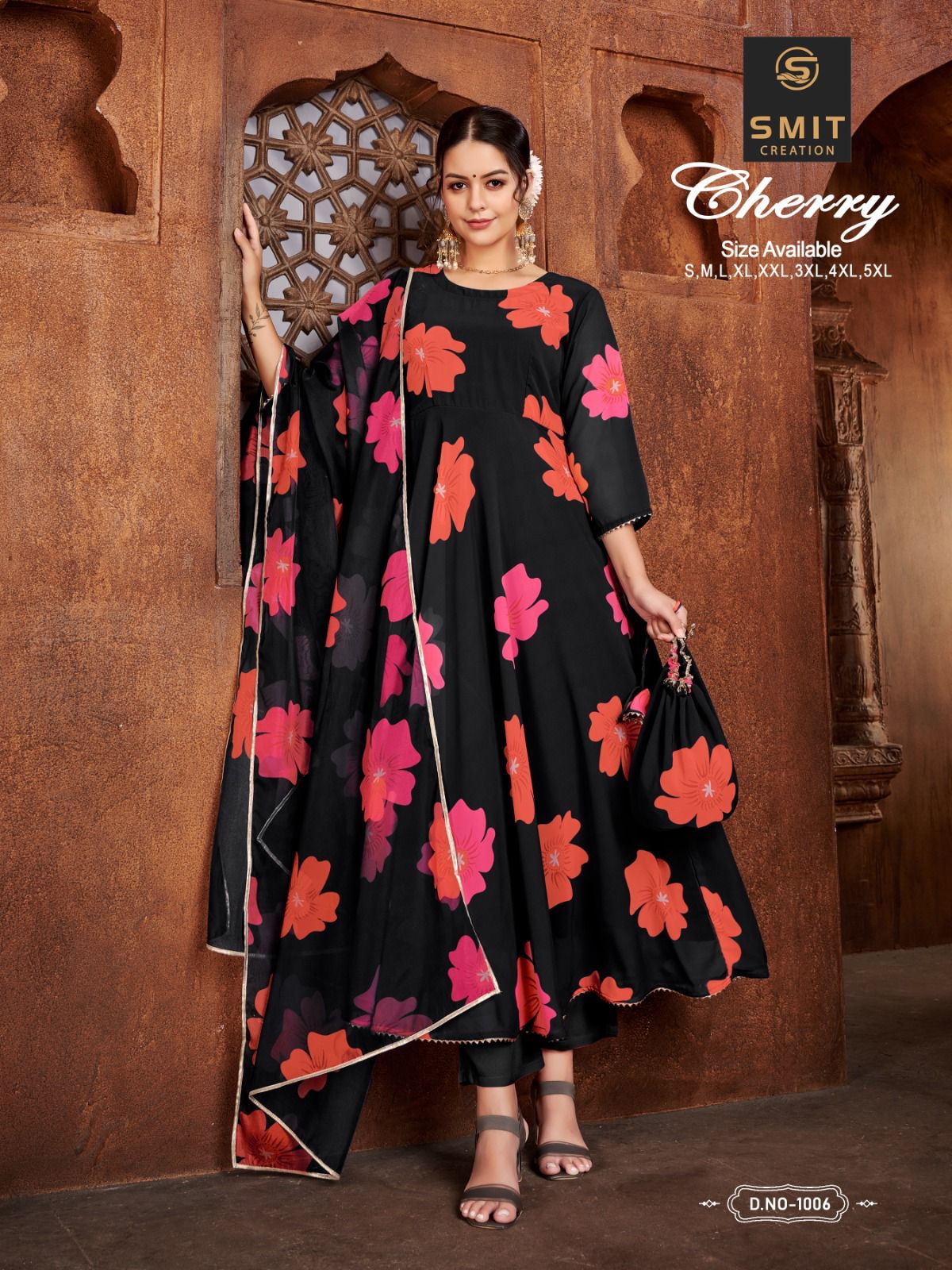 Smit Cherry 1001-1006 Wholesale Printed Kurtis With Dupatta